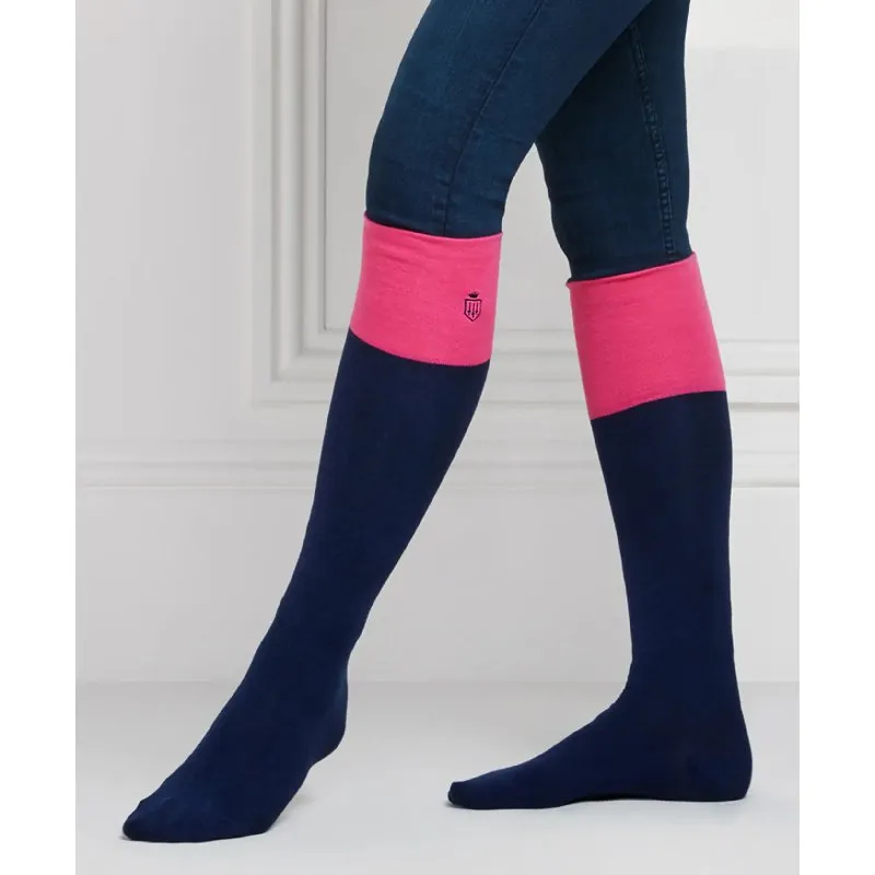 Fairfax & Favor Ladies Boot Socks (UK 4 - 8) - Pink