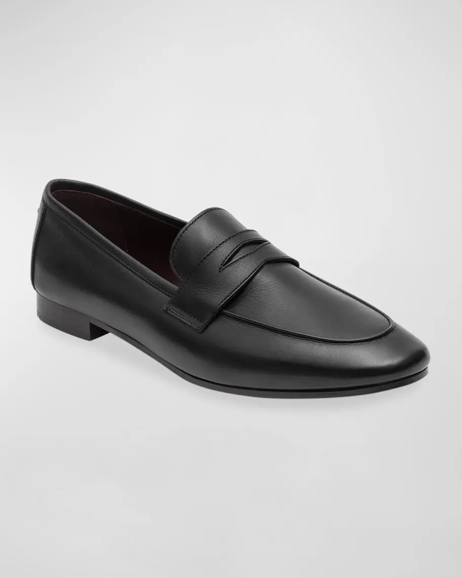 Flaneur Bougeotte Leather Flat Penny Loafers