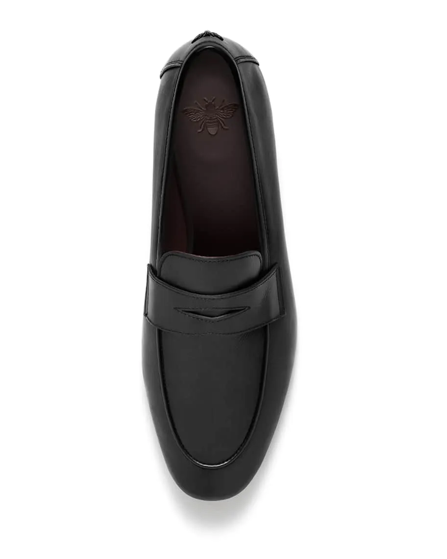 Flaneur Bougeotte Leather Flat Penny Loafers