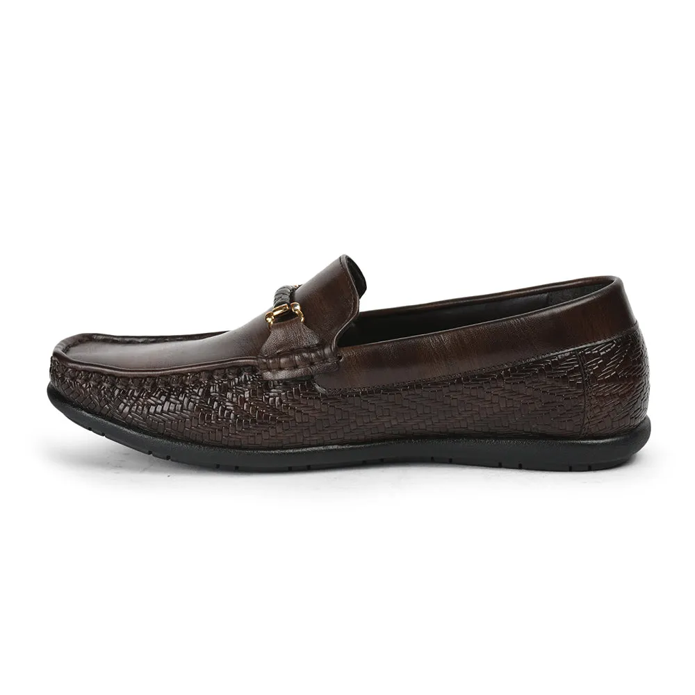 Fortune Formal Brown Loafers For Men JPL-278 By Liberty