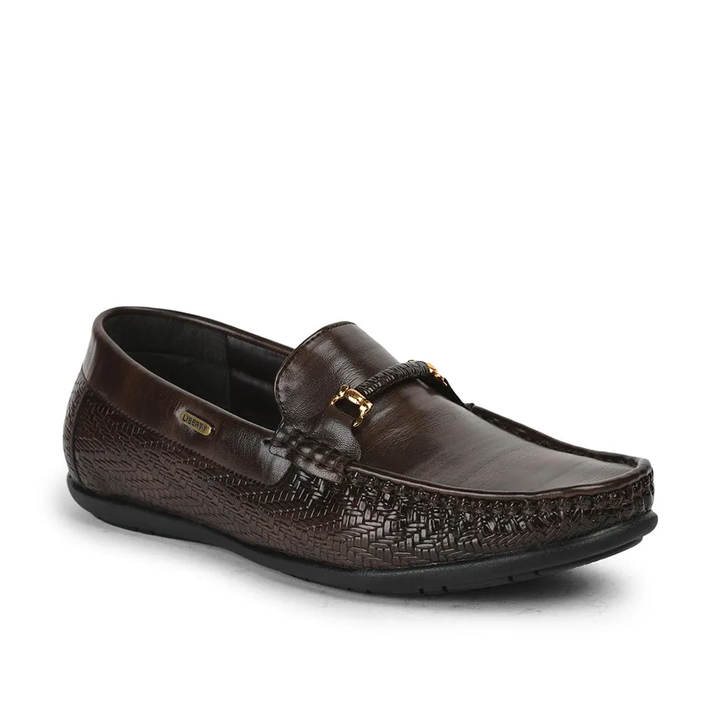 Fortune Formal Brown Loafers For Men JPL-278 By Liberty