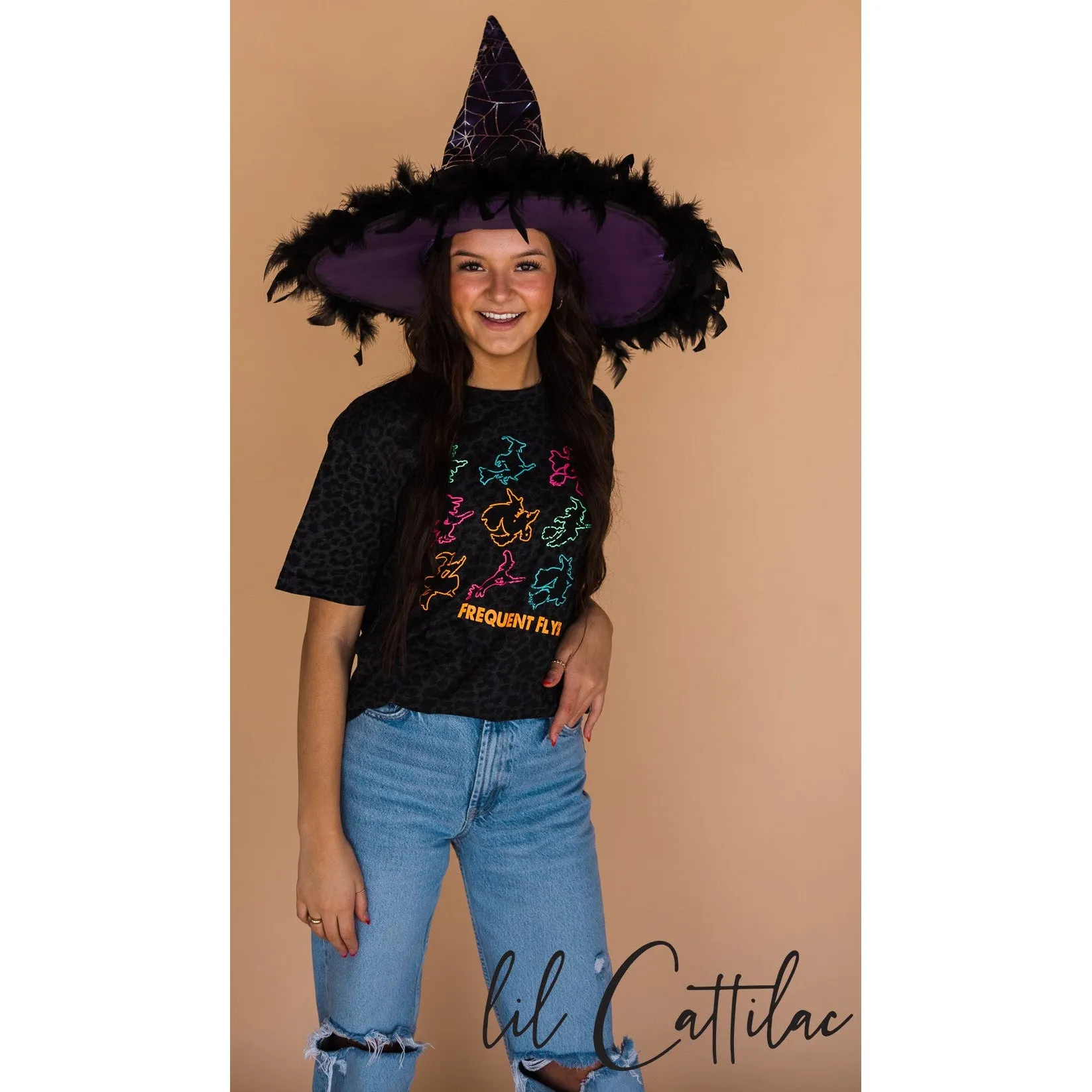 Frequent Flyer Witch - Halloween Tee