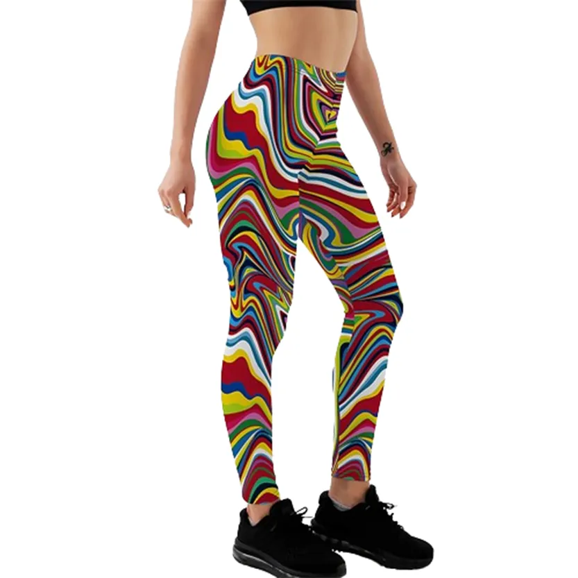 Funki Buys | Pants | Women's Fitness Leggings | Skull, Web, Swirl