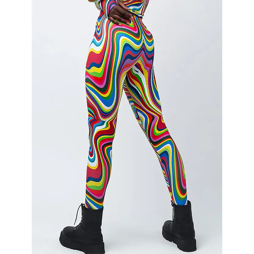 Funki Buys | Pants | Women's Fitness Leggings | Skull, Web, Swirl