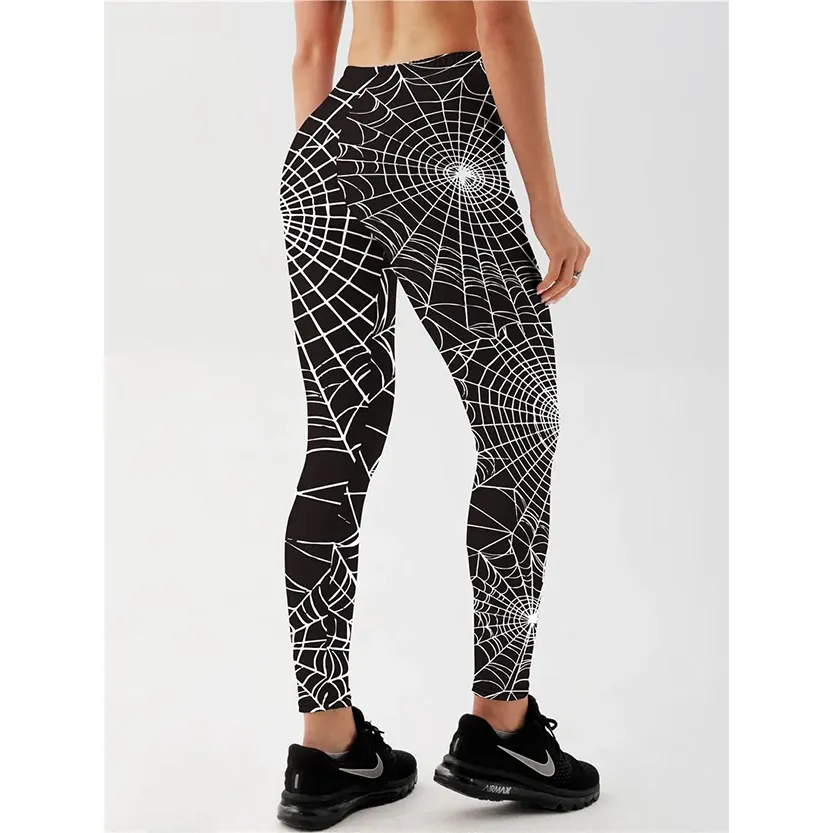 Funki Buys | Pants | Women's Fitness Leggings | Skull, Web, Swirl