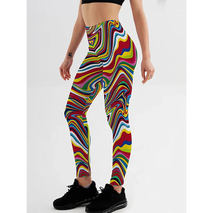 Funki Buys | Pants | Women's Fitness Leggings | Skull, Web, Swirl