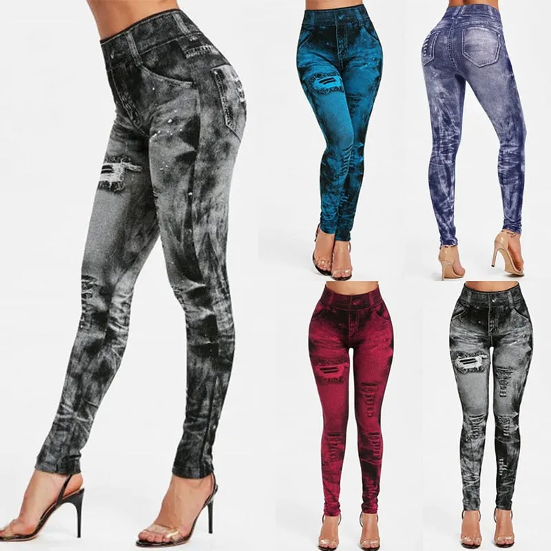 Funki Buys | Pants | Women's High Waist Jeans Jeggings