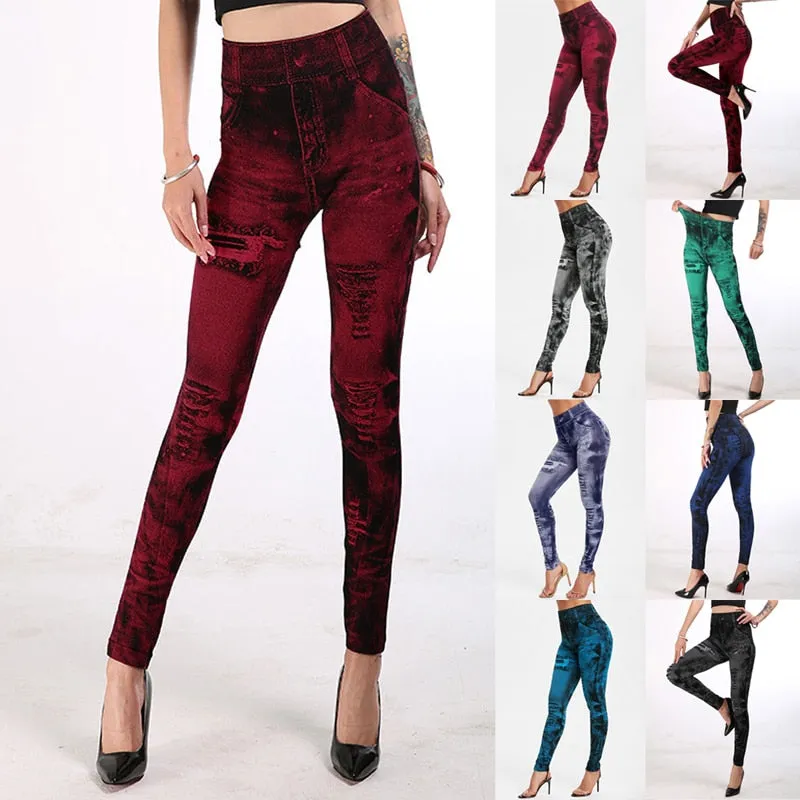 Funki Buys | Pants | Women's High Waist Jeans Jeggings