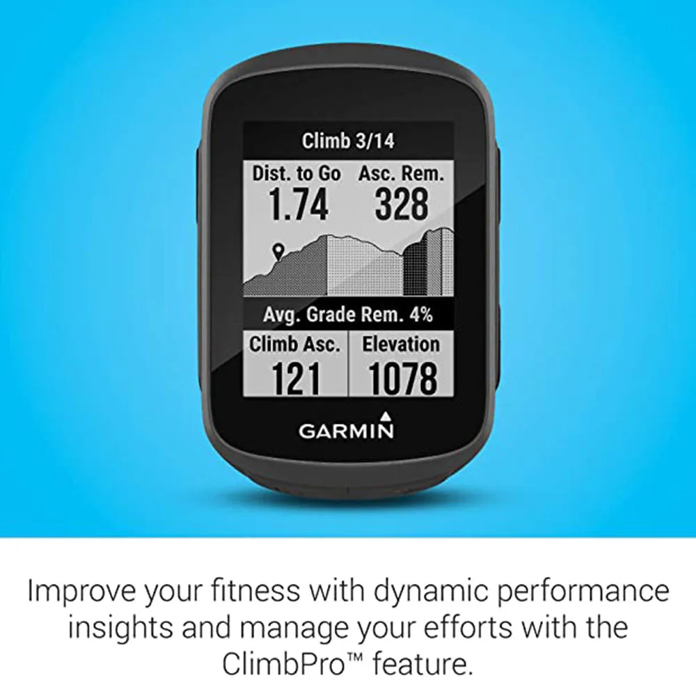 Garmin Edge 130 Plus Download Structure Workouts ClimbPro Pacing Guidance and More GPS Cycling Bike Computer Device Only - 010-02385-00