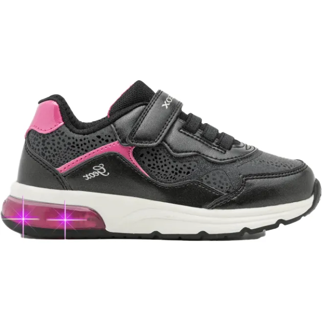 Geox Girls Trainer J Spaceclub Black/Fuchsia