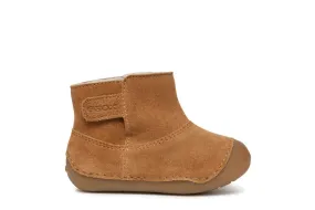 Geox Tutim Girls Whisky Brown Suede Warm Lined Boot