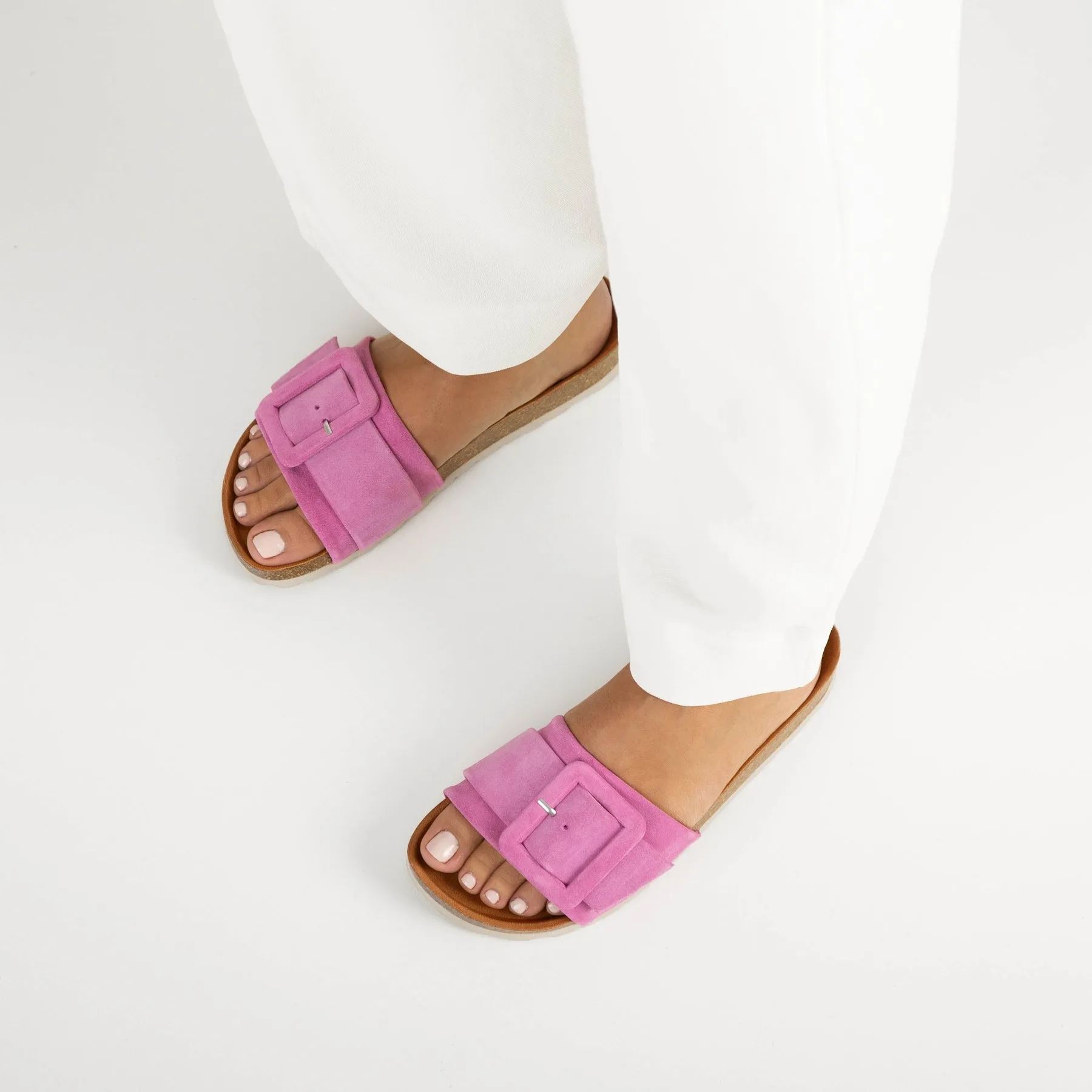 GINGER BUCKLE SANDALS LEATHER