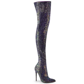 Glitter Stretch Thigh High Boots