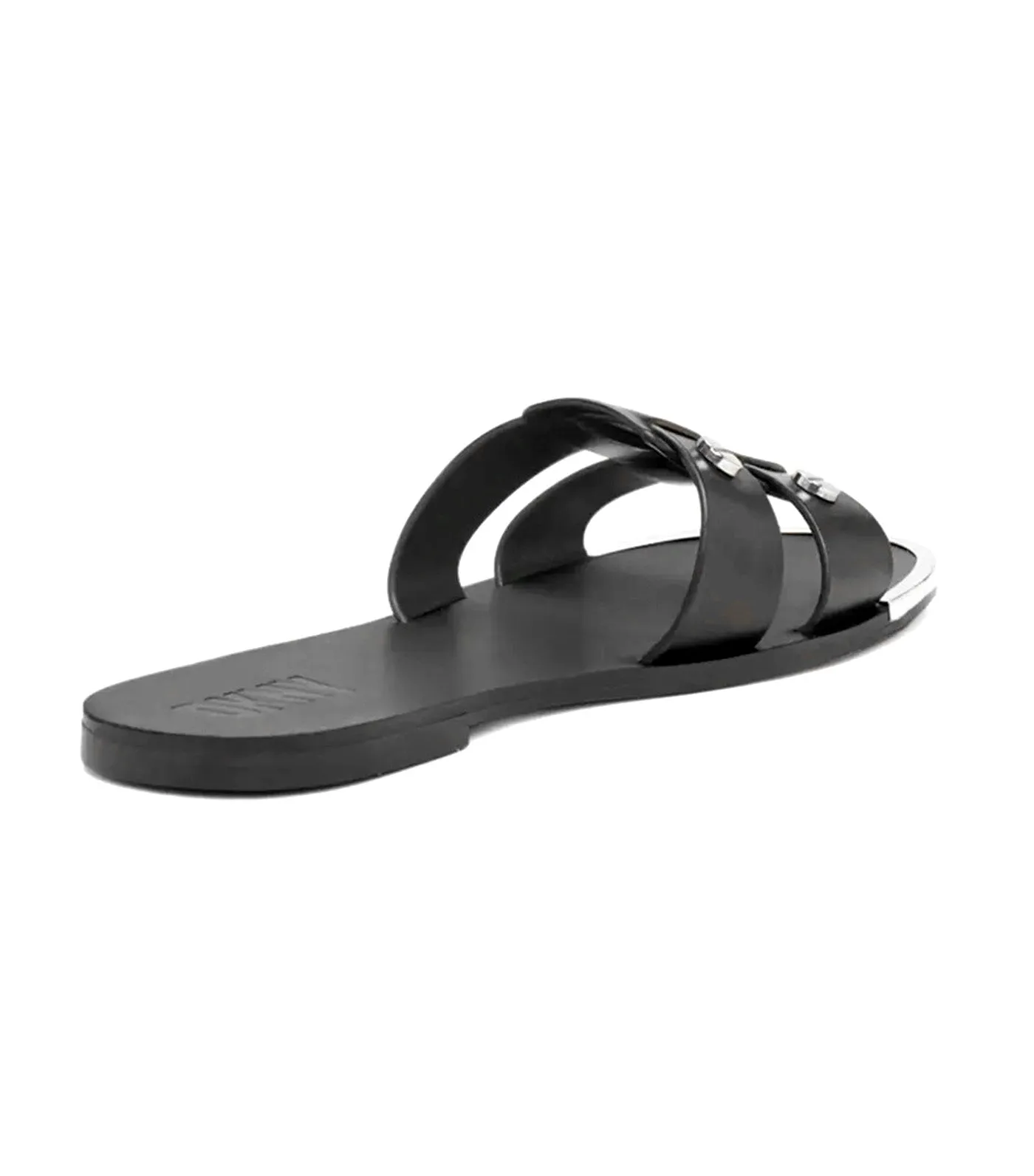 Glynn Flat Sandals Black