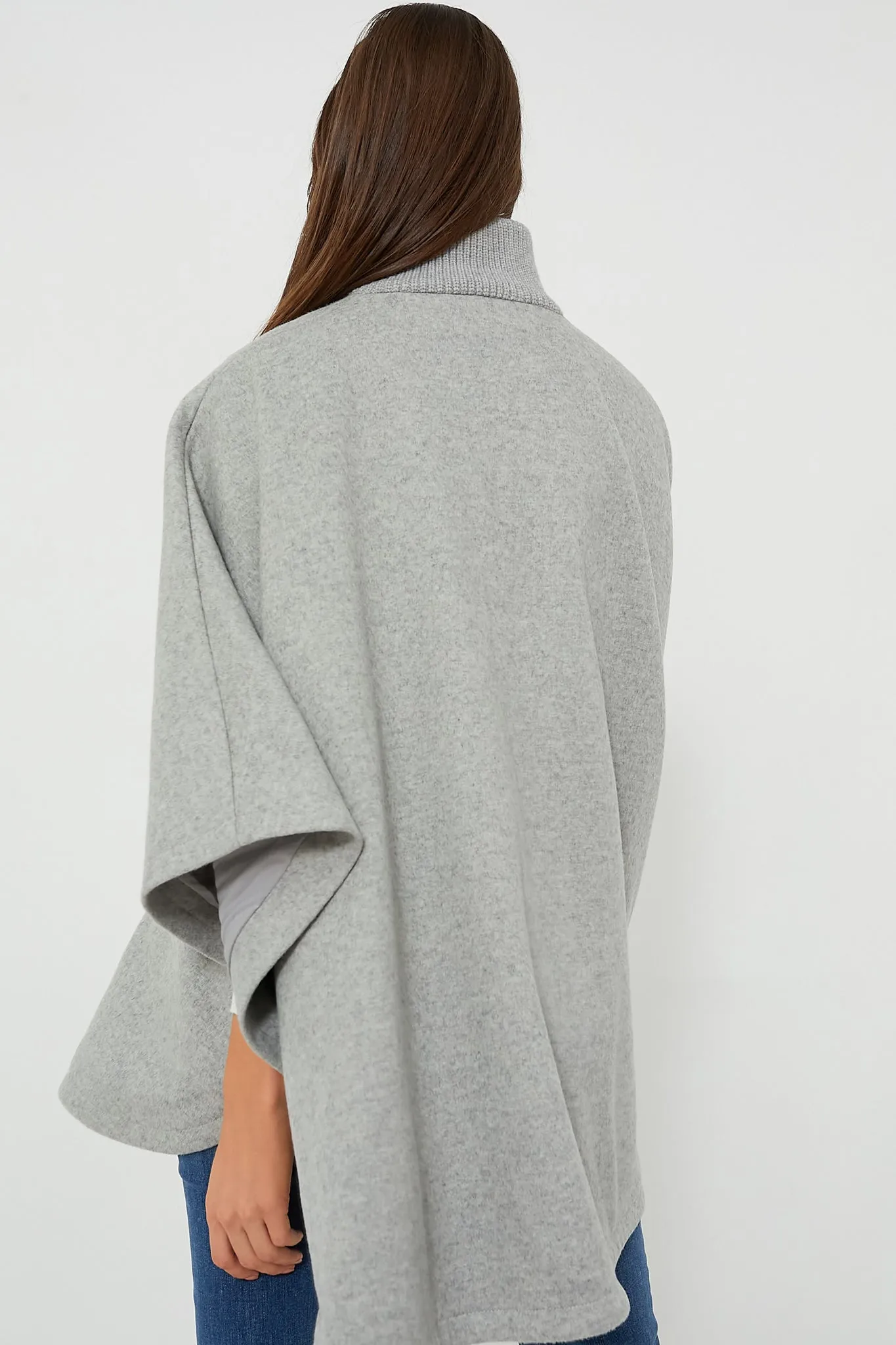 Grey Full Zip Huntington Poncho