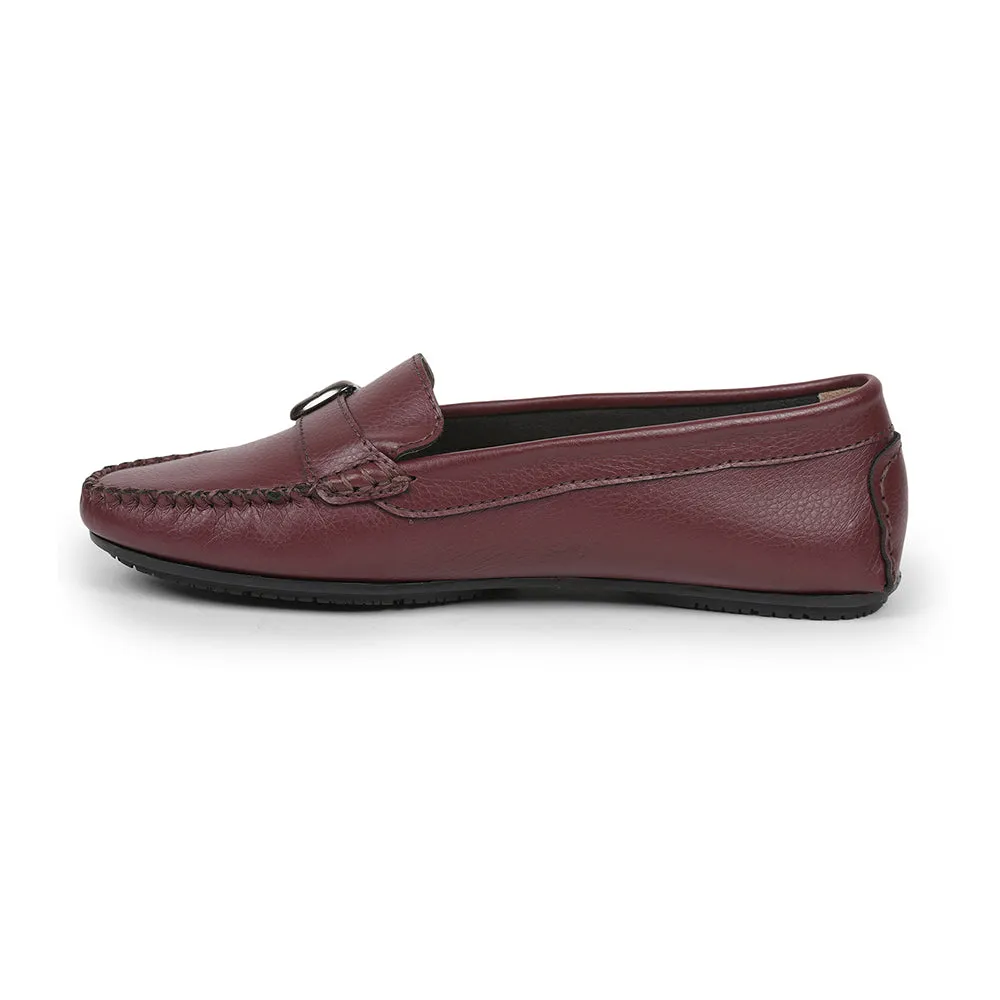 Healers Red Casual Loafers For Women GI-SML-01 By Liberty