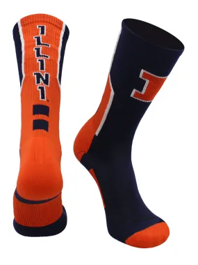 Illinois Fighting Illini Socks Perimeter Crew