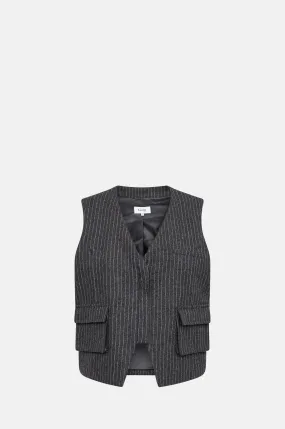 Iris Waistcoat Dark Grey Melange