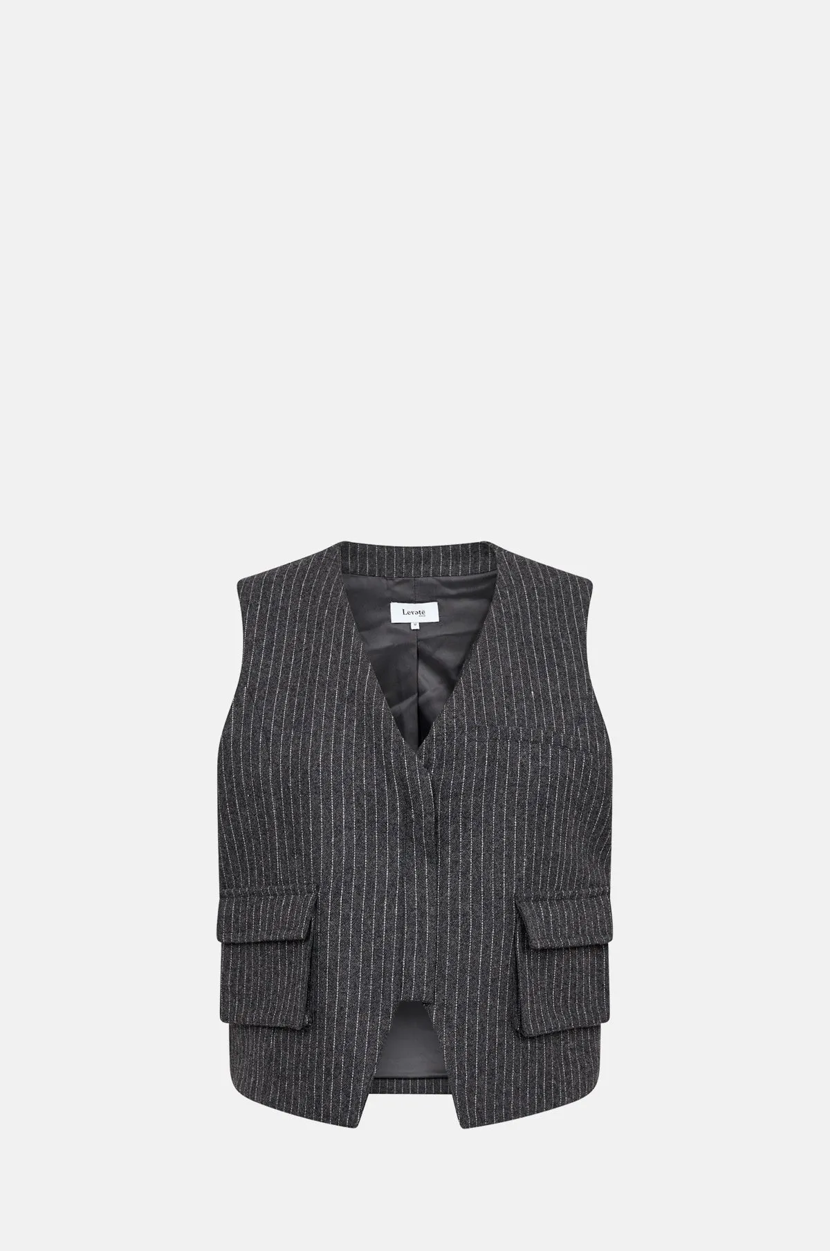 Iris Waistcoat Dark Grey Melange