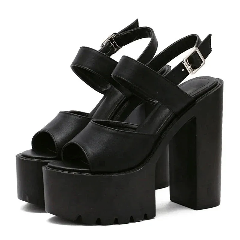 Joskaa 2024 New Extreme Heels Chunky Sandals