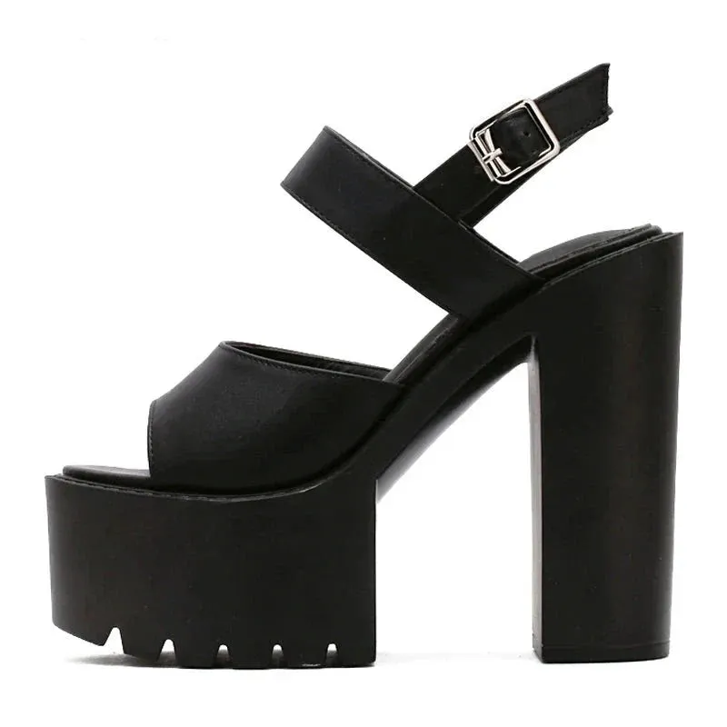 Joskaa 2024 New Extreme Heels Chunky Sandals