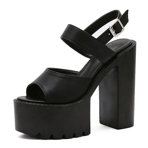 Joskaa 2024 New Extreme Heels Chunky Sandals