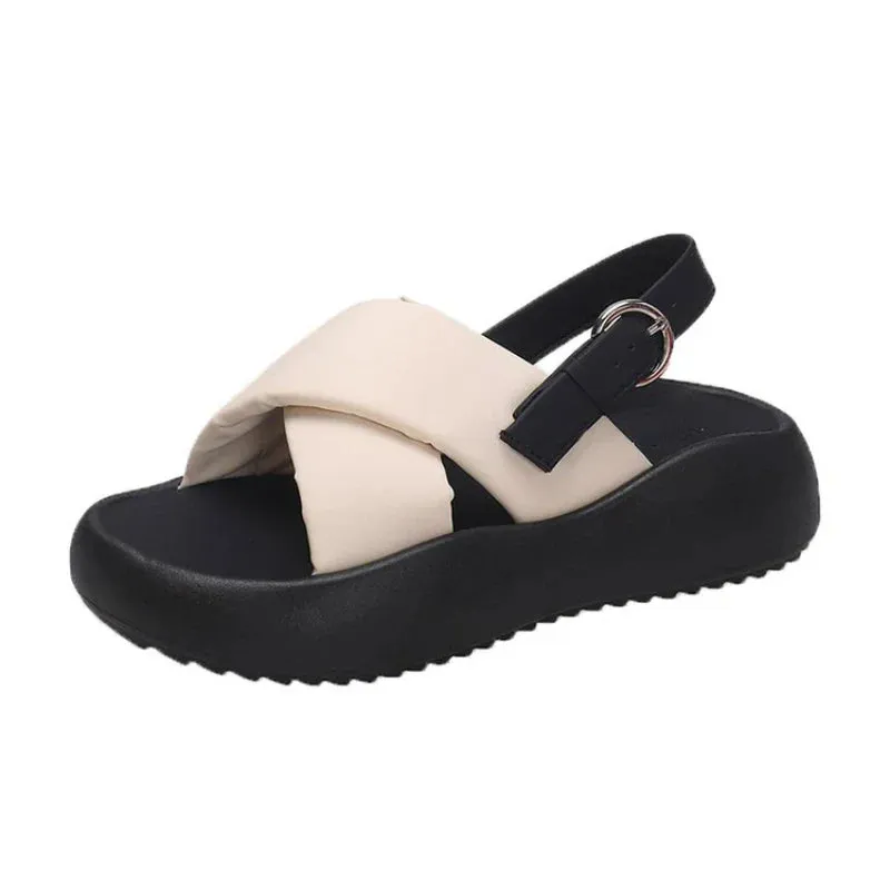 Joskaa 2024 New Roman Designer Chunky Sandals