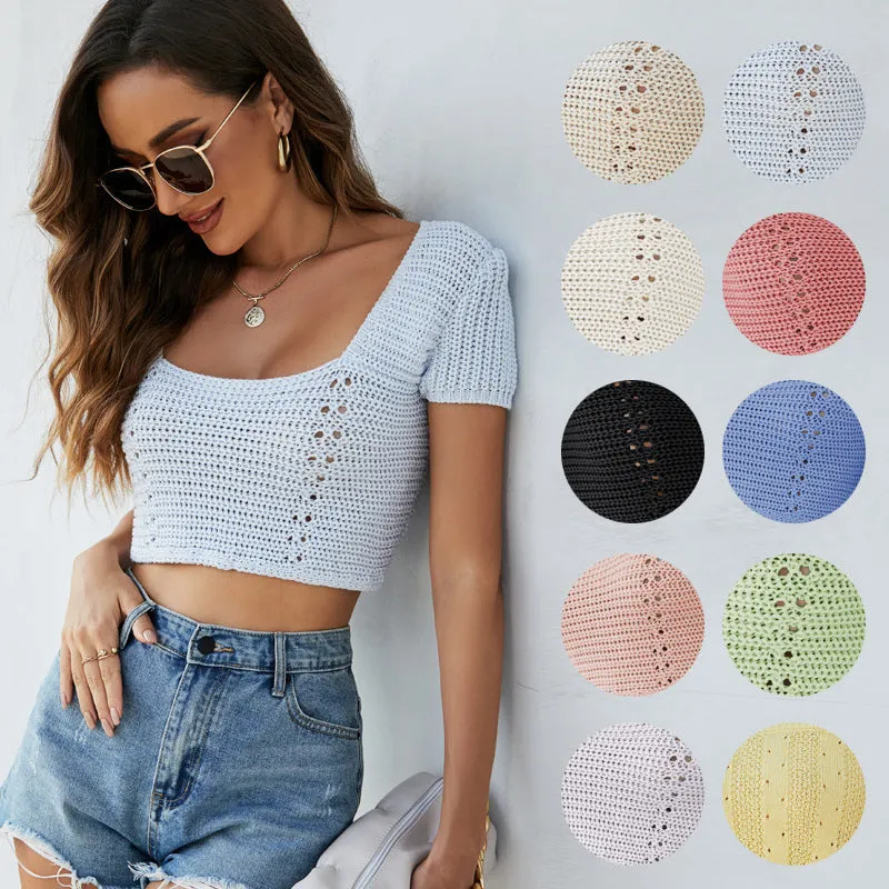 Knitted Summer Crop Top