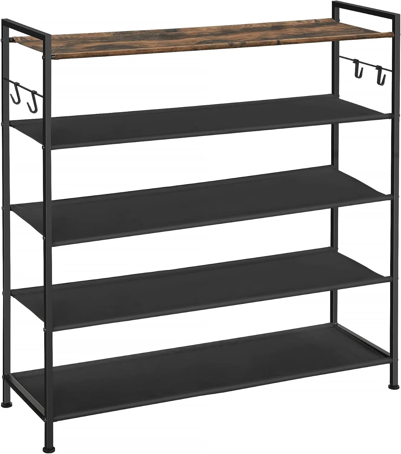 Large 5-Tier Metal Shoe Rack, 20-25 Pairs, SONGMICS