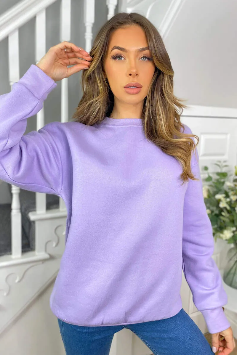 Lilac Oversized Sweatshirt