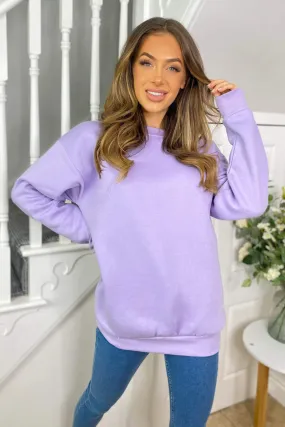 Lilac Oversized Sweatshirt