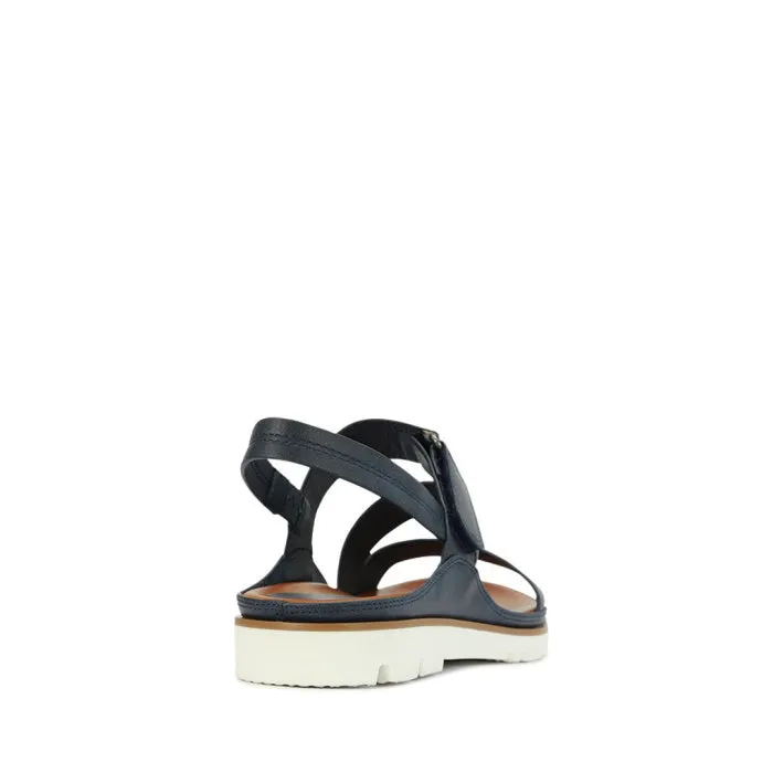 Los Cabos Ashli Sandal With Back Strap Navy