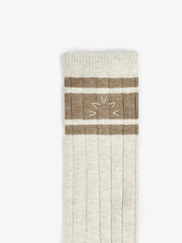 Malissa Plush Sock Ivory Marl