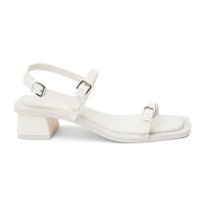 Maya Lizard Block Heel Sandals