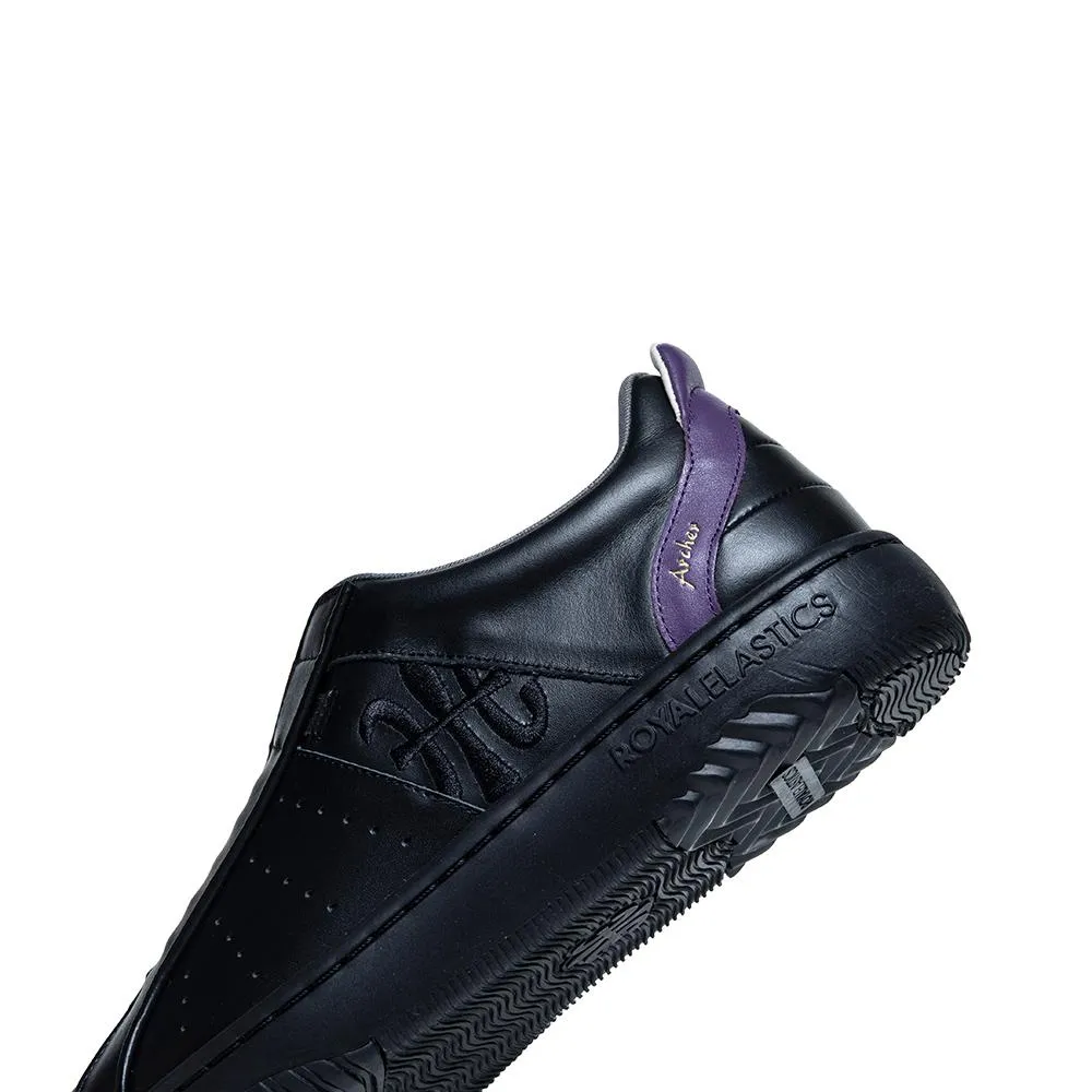 Men's Icon 2.0X Black Purple Leather Sneakers 06313-996