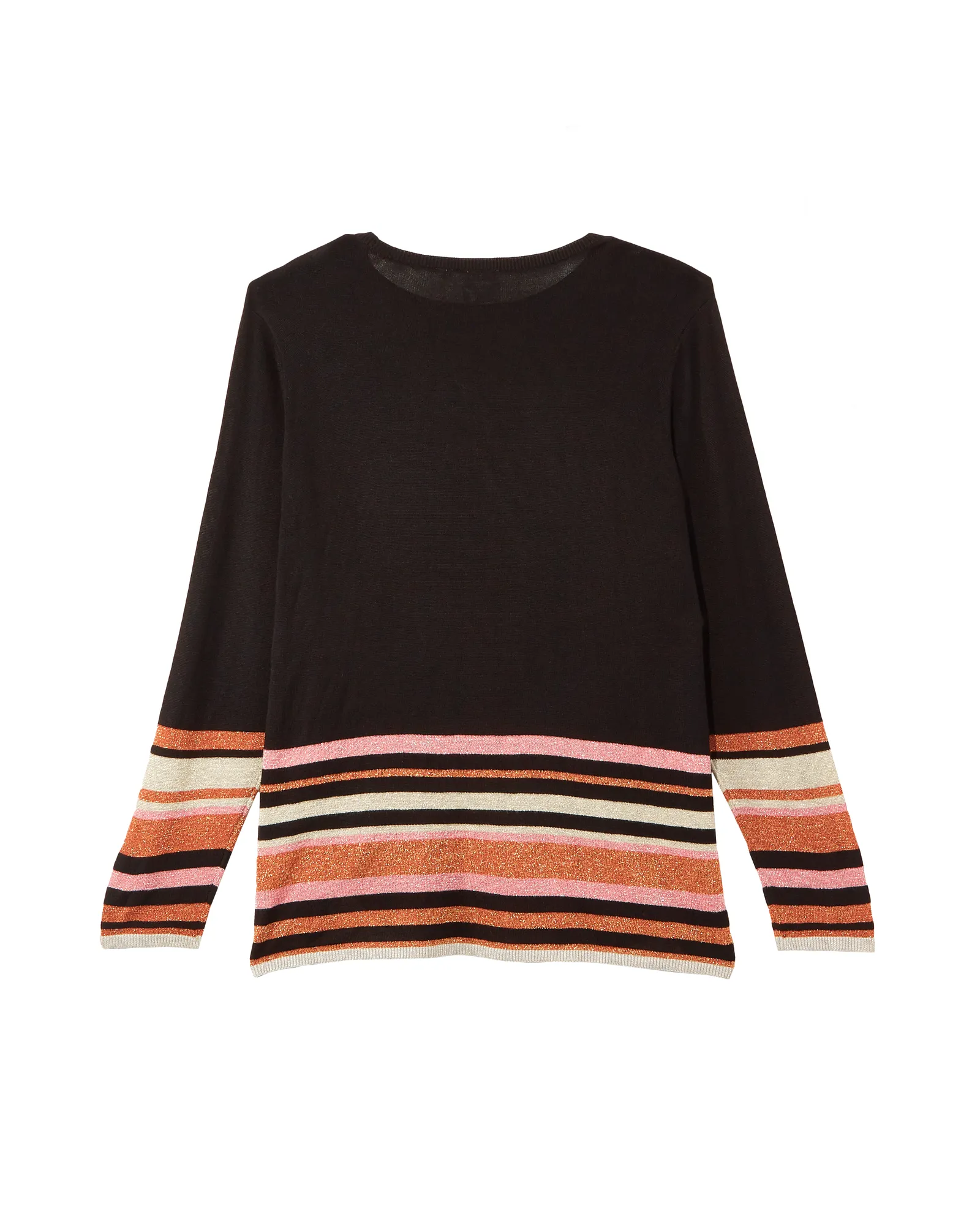 Mirah Pullover Sweater | Black / Orange