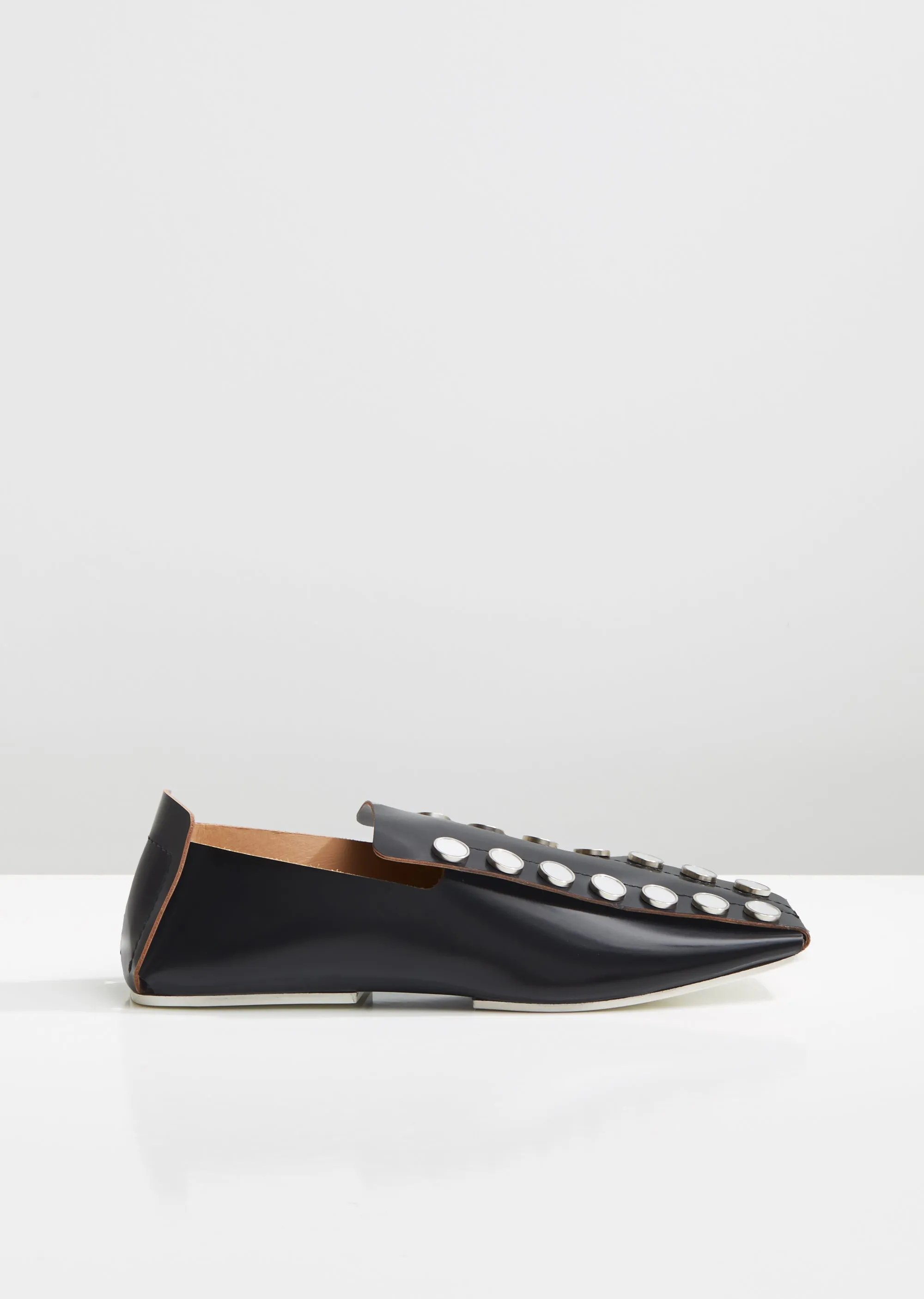 Mirror Leather Loafers