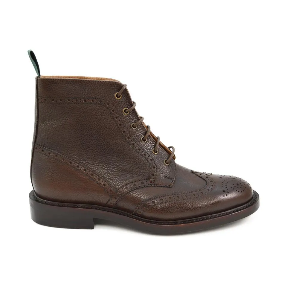 NPS HEATH Brogue Boots - Walnut Grain with Itshide Sole