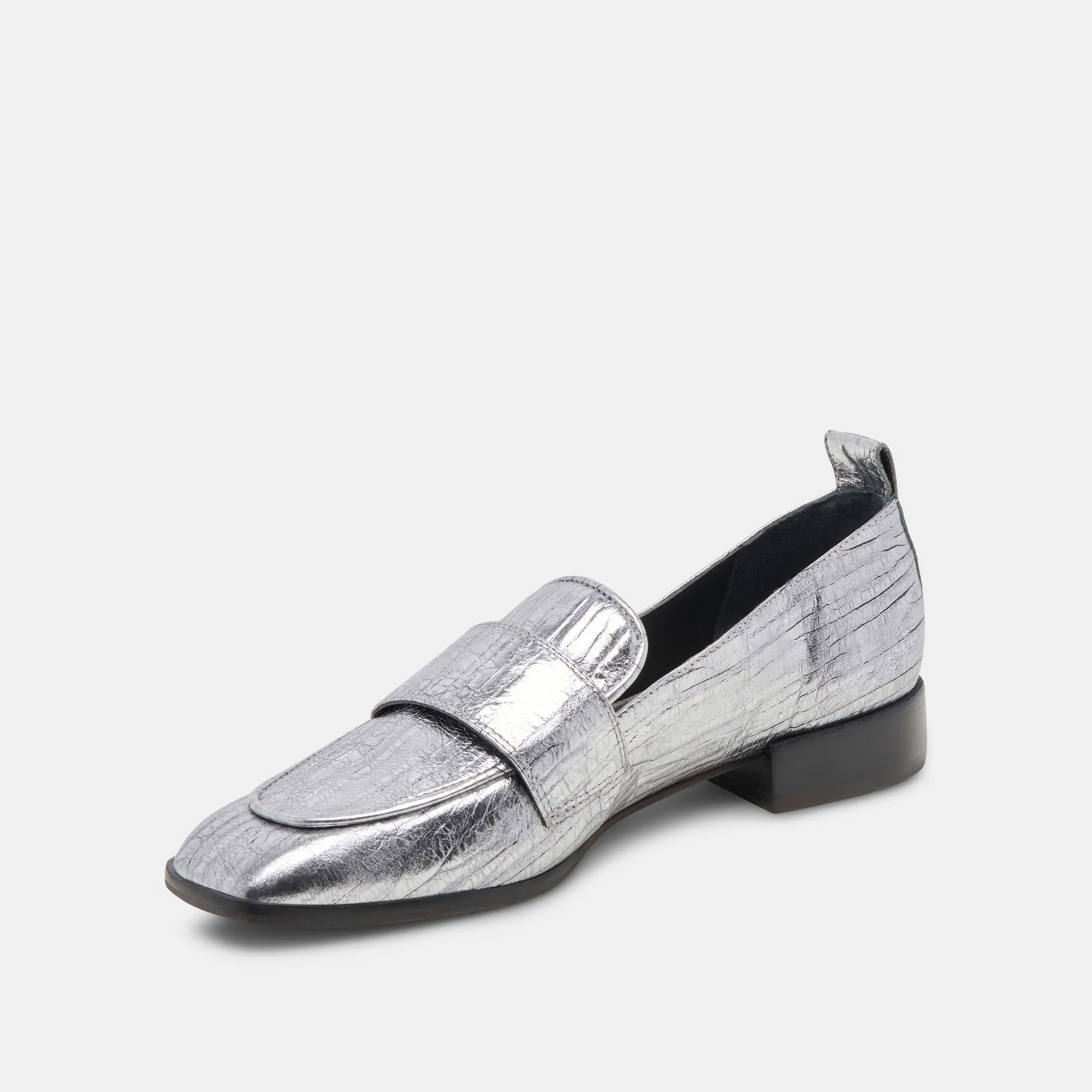 NYGEL LOAFERS GRAPHITE METALLIC LEATHER