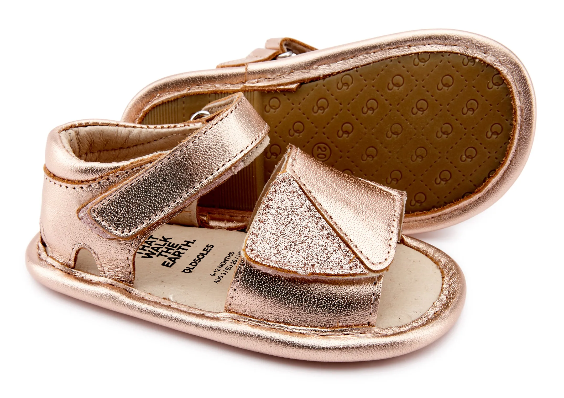 Old Soles Girl's 0045 Sugar-Pop Sandals - Copper/Silver/Glam Copper