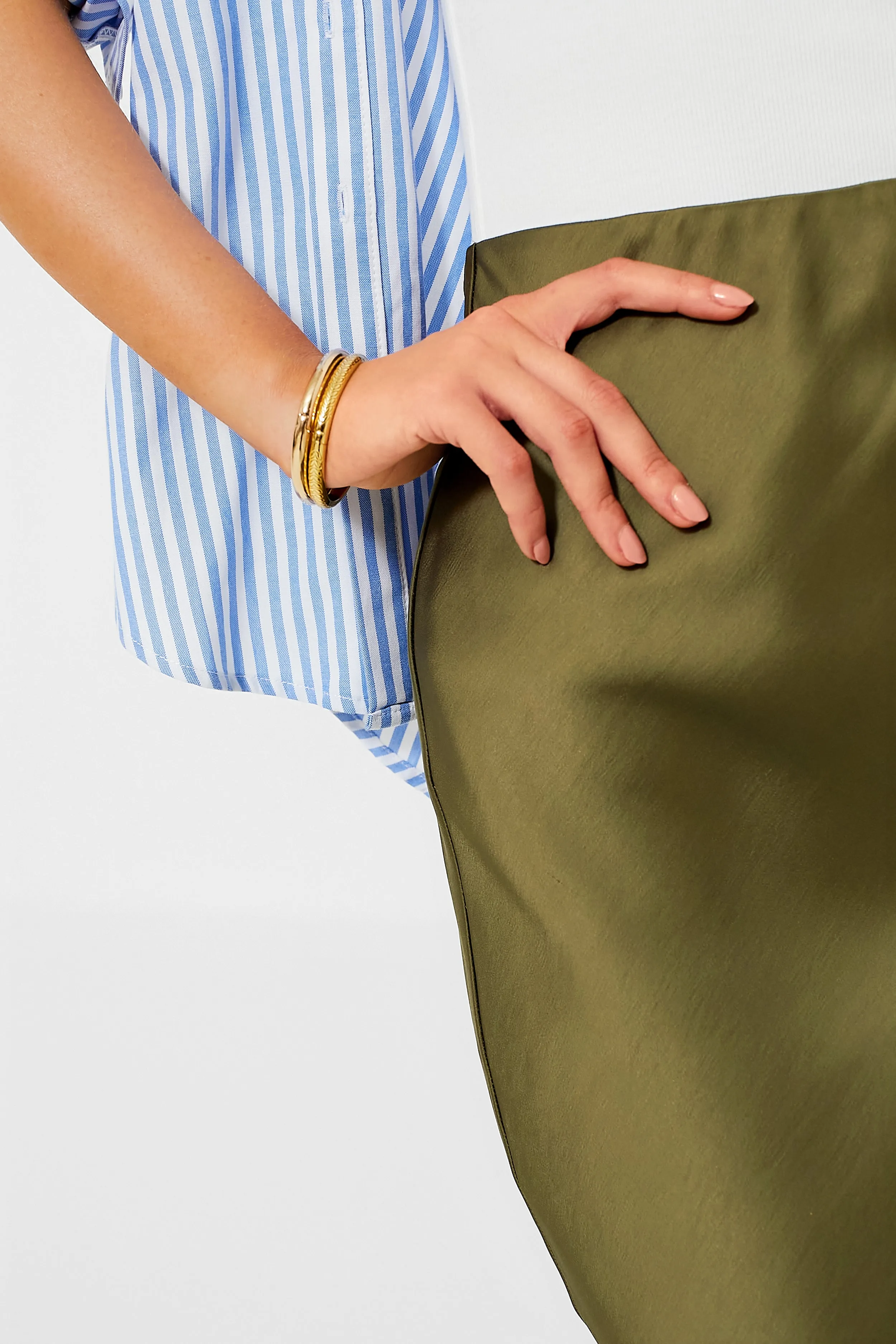 Olive Talia Charmeuse Maxi Skirt