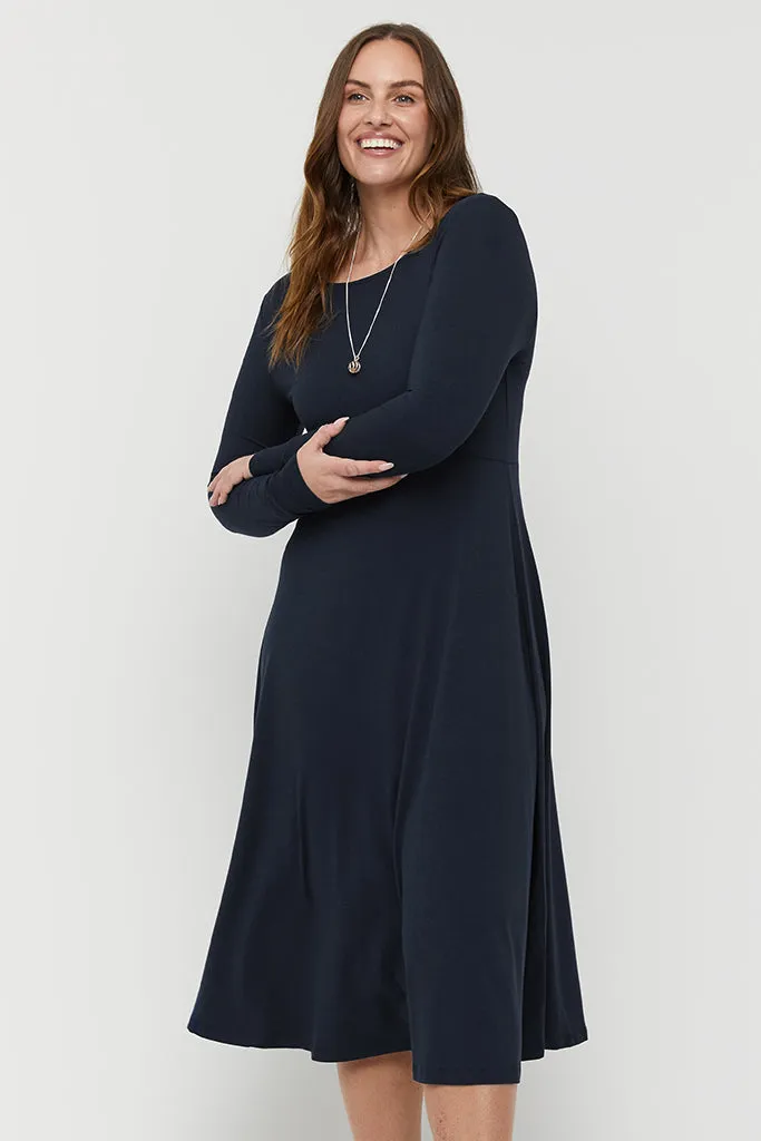 Olivia Dress - Dark Navy