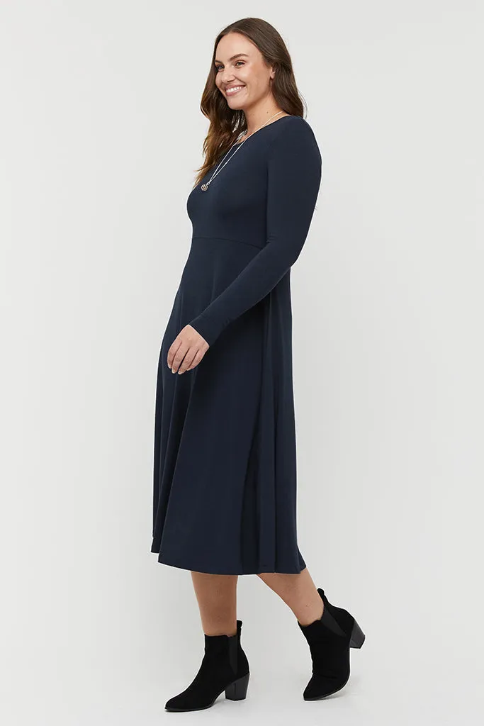 Olivia Dress - Dark Navy