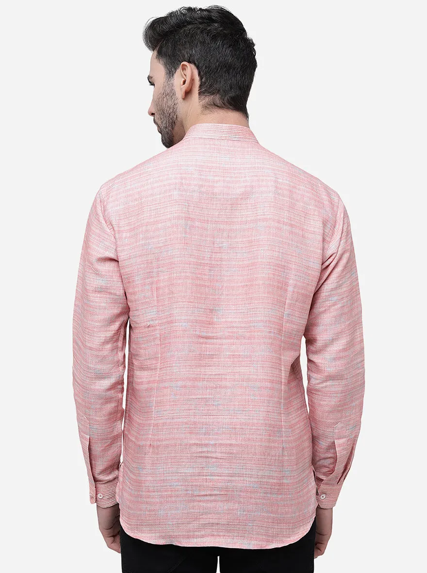 Peach Solid Slim Fit Party Wear kurta | JB Studio