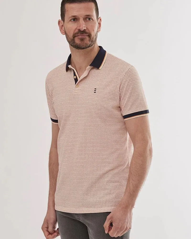 Pique Polo Shirt with Print