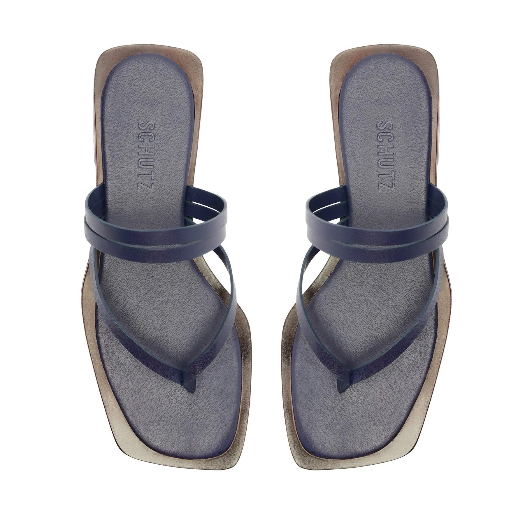 Rania Leather Flat Sandal