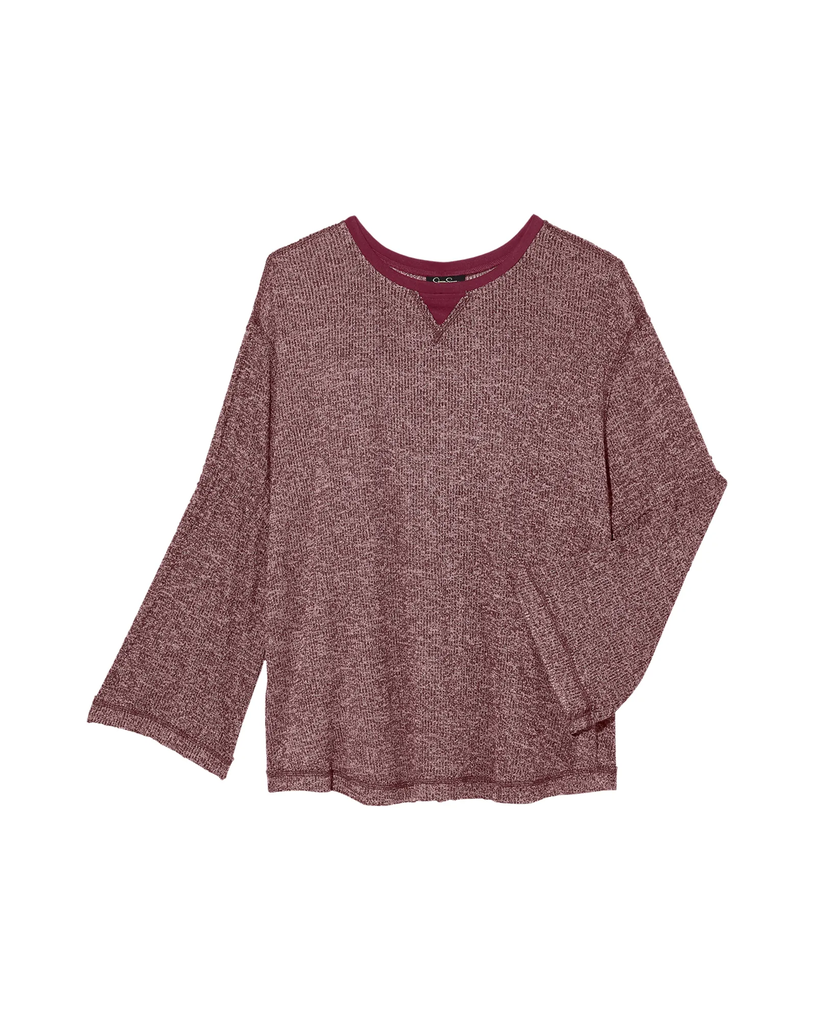 Roberta Ribbed Top | Burgundy