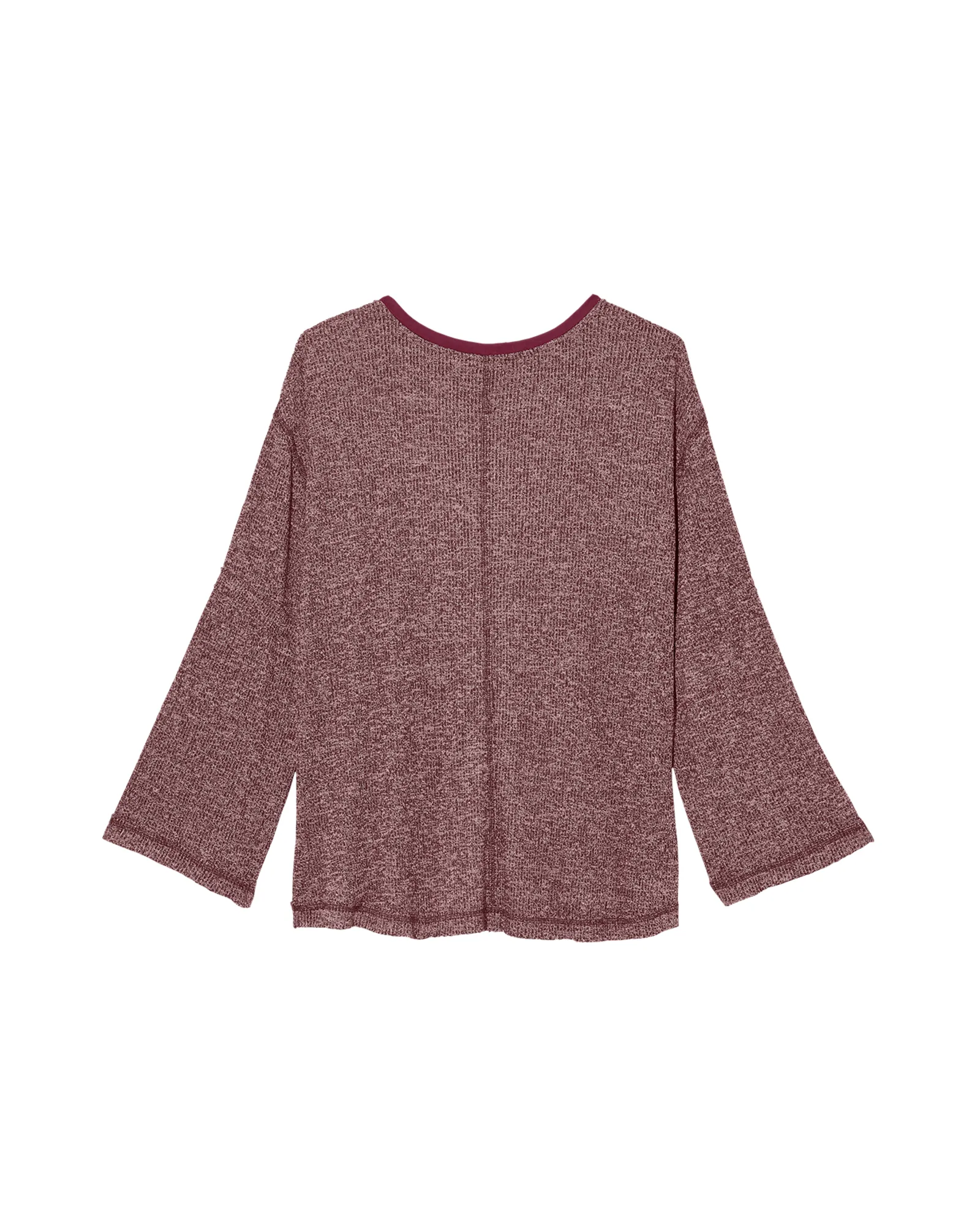 Roberta Ribbed Top | Burgundy