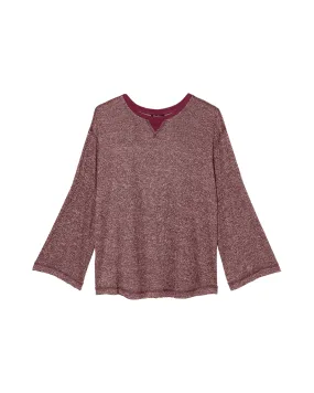 Roberta Ribbed Top | Burgundy