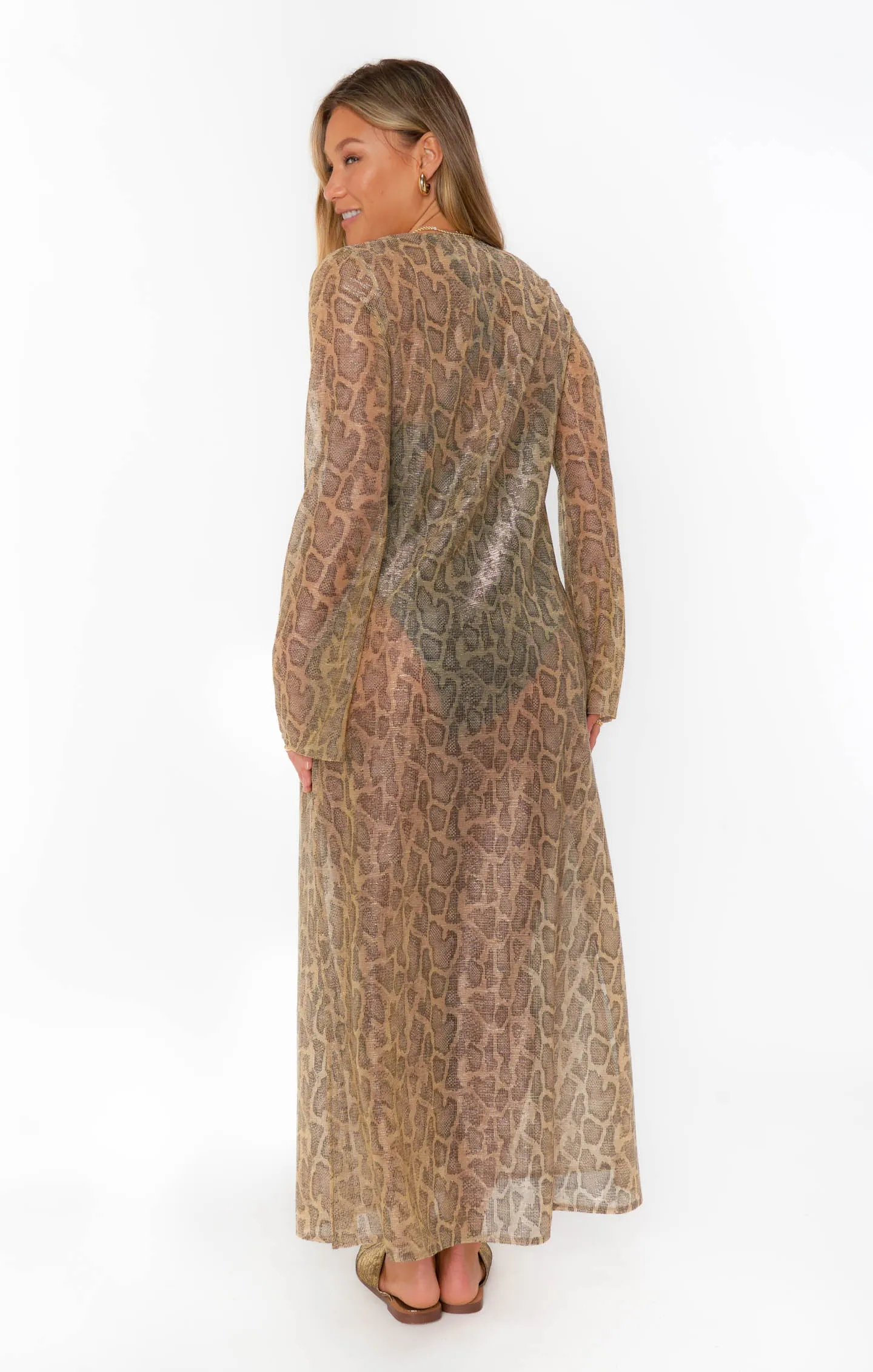 Santos Cover Up ~ Glitter Python